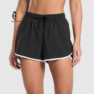 American Women's Casual Summer Drawstring Shorts Solid Color Elastic - Product Image 6