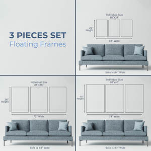Juego de impresión de naturaleza costera de 3 piezas Arte de pared de hierba de playa Herramienta convertida intrigante Arte de pared de hierba de playa - Product Image 3