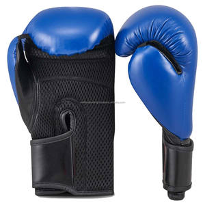 Guantes de boxeo tailandeses profesionales personalizados de primera calidad correa de muñeca ajustable que absorbe la humedad cuero de vaca genuino de alta calidad - Product Image 2