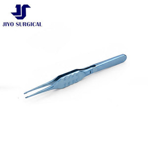 Pinzas de tejido para blefaroplastia D&K Rabkin profesionales, 4 1/2 pulgadas, titanio, mango plano ergonómico, dientes finos, eje recto - Product Image 6