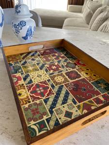 Plateau en bois imprimé en gros pour un approvisionnement à haute capacité, idéal pour les boutiques e-commerce et l'expédition rapide – Plateau de service - Product Image 6