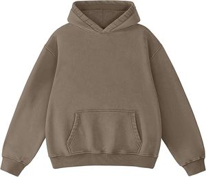 Sudadera con Capucha Premium de Algodón Grueso con Efecto Deslavado, Estilo Urbano, Unisex - Product Image 1
