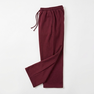 Pantalon de survêtement marron personnalisé pour homme – Vente en gros, décontracté, ample, en molleton de coton, coupe ample, pour le sport et la course à pied - Product Image 3