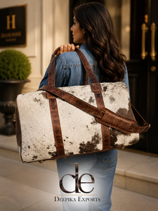 Bolsa de Viaje de Cuero Auténtico de Diseño Nuevo, Multiusos, Hecha a Mano, Unisex, Tamaño Grande - Product Image 6