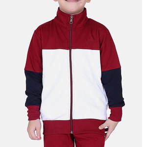 Ensemble de jogging décontracté haut de gamme pour adultes, couleur contrastée, pour la maternité |   Survêtement de performance blanc et bordeaux |   Vêtements de sport pour l'entraînement athlétique - Product Image 5