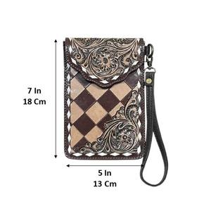 Bolso de Mano de Cuero Vacuno Genuino Hecho a Mano, de Lujo, al Por Mayor, con Correa para la Muñeca, Precio de Fábrica, Mini Bolso Moderno Unisex - Product Image 2