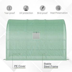 Grande Serra Moderna con Telaio in Acciaio Zincato, Legno, Metallo e PVC, Facile da Montare, per Giardini Domestici e Matrimoni - Product Image 6