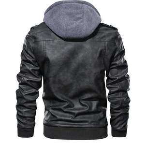 Nouvelle veste de moto élégante, coupe-vent, imperméable, respirante, écologique, en cuir de vachette véritable, à capuche, pour le printemps - Product Image 4