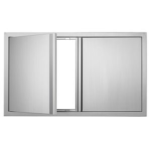 Porta di Accesso BBQ a Incasso in Acciaio Inox 36W X 21H Pollici per Cucina Esterna, Accessori per Mobili a Muro - Product Image 3