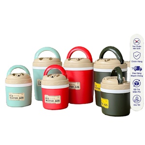 Glacière portable isolée LIVING OVOUE rouge ronde en PP de 5,5 L pour le camping en plein air - Product Image 5