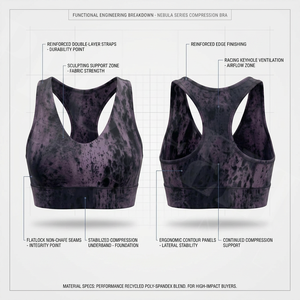 Custom Printed Tie Dye Sports <b>Bra</b> High Support Workout Gym Yoga Fitness Running Padded Breathable <b>Stretch</b> Racerback Activewear - Product Image 3