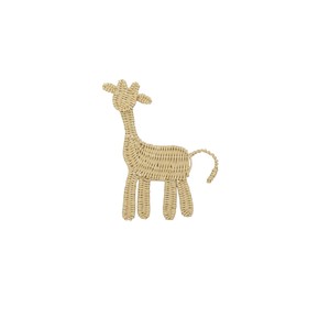 Figura de jirafa en miniatura de ratán natural, artesanía para regalo y obsequio, venta al por mayor comercial, suministro directo. - Product Image 1