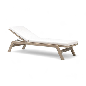 Chaises longues en teck super confortables pour le bord de la piscine, lit de jardin pliable en teck, mobilier d'extérieur en teck - Product Image 1
