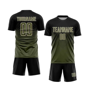 Uniforme de Fútbol Personalizable, Conjunto de Camiseta de Fútbol Lisa, 100% Poliéster, Tejido Transpirable, Personalización con Nombre de Equipo, Logotipo y Posiciones - Product Image 3
