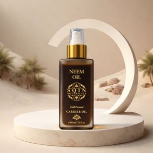 Aceite de Neem Puro al por Mayor de Fábrica SQIN Botanicals, Aceite de Neem Puro Prensado en Frío para el Cuidado de la Piel y el Cabello - Product Image 3
