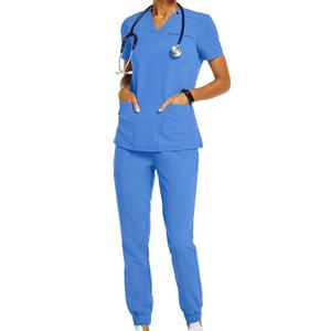 Uniformes de Enfermería y Hospital Personalizados al por Mayor, de Buena Calidad y Diseño, Tela Suave, Elástica y Transpirable, Talla Grande - Product Image 1