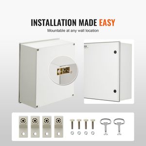 Contenitore Elettrico in Fibra di Vetro NEMA 4X 24x20x9, Cassa in Acciaio IP66 Resistente ad Acqua e Polvere per Strumenti Elettronici da Esterno e Interno - Product Image 6
