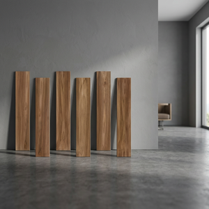 Pine Brown 200x1200mm Glossy Wood Look Porcelain Plank Floor Tiles 12mm Thickness Non-Slip Natural Timber Finish India Export - Product Image 3