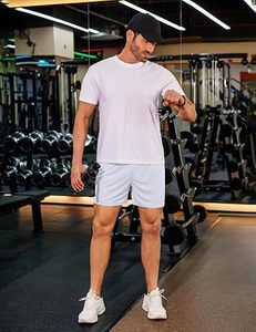 Shorts de sport respirants pour hommes, tricotés, pour la course et la gym, avec logo personnalisé, 5 pouces, décontractés, 100 % polyester brodé - Product Image 5