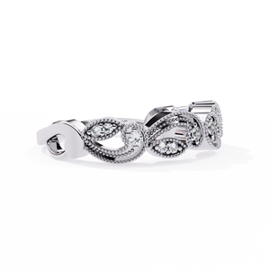 Anillo de boda con diamante cultivado en laboratorio, corte brillante redondo, con certificado IGI, para mujer. - Product Image 1