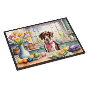 Nuevo Felpudo con puntero de Pascua de 18H X 27W para exteriores e interiores, alfombras de pila baja antideslizantes y lavables para decoración de entrada - Product Image 1
