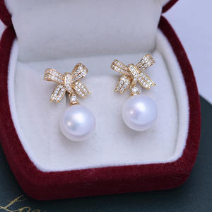 Freshwater 11-12mm White Round Pearl Earrings for Women S925 Silver <b>Butterfly</b> Fasteners Strong <b>Light</b> Fine Flaws - Product Image 1