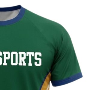 Unisex Green Gold Sublimation Netball <b>Shirt</b> <b>Polyester</b> Athletic Sports Jersey Lightweight Team Training Competition Apparel - Product Image 5