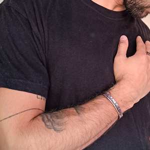 Pulsera de cobre martillado estilo vikingo rústico, pulsera de cobre puro, regalo de aniversario, brazalete de cobre. - Product Image 3