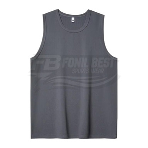 FONILBEST SPORTS WEARS Chaleco de Punto 100% Algodón para Hombre, Informal, Transpirable, con Logotipo Delantero y Trasero, Tela de 180g, Colores y Tallas Personalizables - Product Image 6