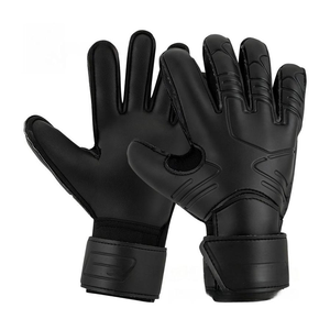 Football Goalkeeper Gloves PU <b>Full</b> Finger Non <b>Slip</b> Breathable Adjustable Wrist Strap Hook Loop Closure Unisex Silicone Printing - Product Image 1