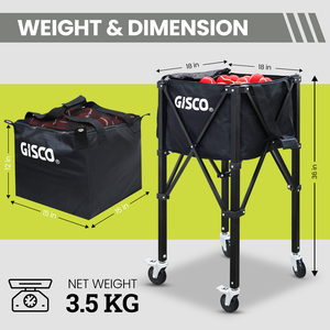 Tennis Ball <b>Cart</b> Ball <b>Cart</b> Multifunctional Pickleball Tennis Baseball Softball Coach <b>Foldable</b> Tennis Ball <b>Cart</b> - Product Image 4