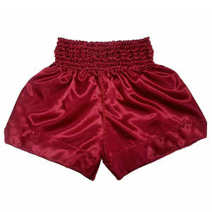 Shorts de Boxeo de Satén para Mujer, Cintura Alta, Corte Holgado, Elásticos, Color Dorado, 100% Poliéster, Diseño Sólido, para Muay Thai, OEM - Product Image 6