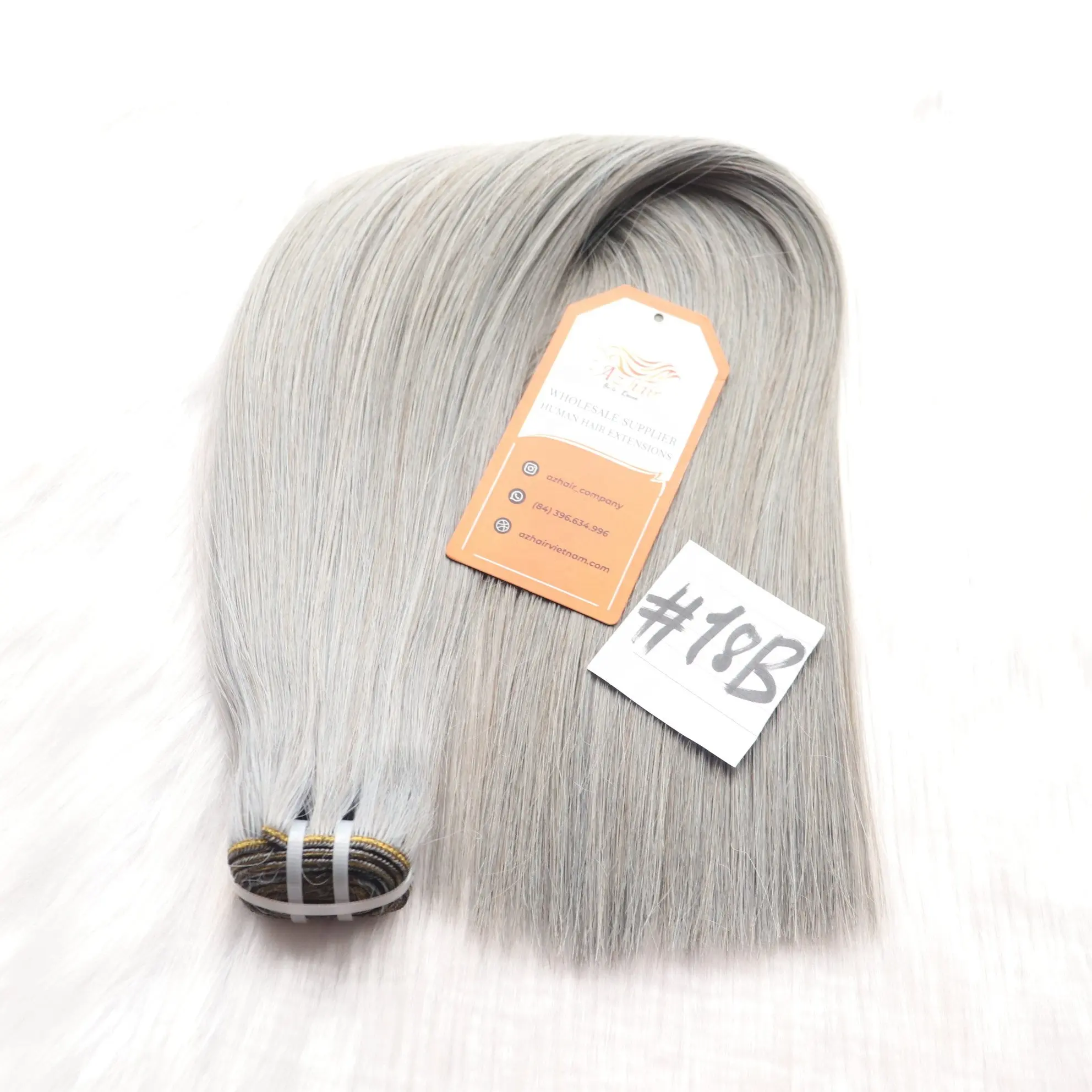 Estensioni dei capelli di trama di fabbricazione di prezzi economici lisci 8-34 pollici capelli umani di Remy vergini spedizione veloce