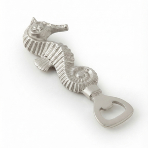   Abridor de botellas único con forma de caballito de mar, hecho de metal duradero, perfecto para cocinas costeras, bares de playa, fiestas y bodas. - Product Image 2