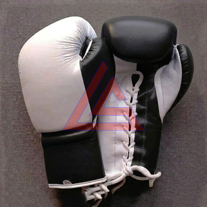 Gants de kickboxing professionnels personnalisés avec logo, prix d'usine, en cuir véritable respirant et anti-humidité, à lacets - Product Image 6
