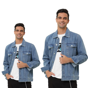 Wholesale Price Custom Made Logo <b>Jean</b> Jackets Cotton <b>Jean</b> Jacket For Man - Product Image 5