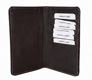 Cartera de Viaje de Cuero Genuino Hecha a Mano con Corte Láser, Tarjetero y Organizador de Tarjetas con Protección RFID para Mujer, Personalizable con Logotipo, OEM, ODM - Product Image 4