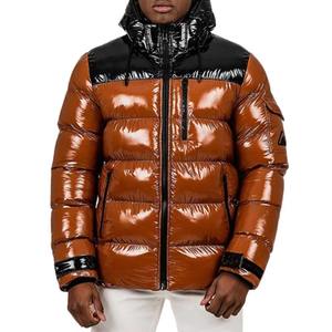 Crescent Wear Men's Quilted Hooded Puffer Jacket Warm Padded Winter <b>Coat</b> Lightweight Insulated Breathable Windproof <b>Zipper</b> - Product Image 1