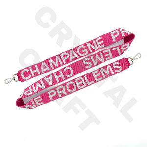 Correa de Bolso Personalizada con Cuentas de Diseño CRYSTAL CRAFT, Correa de Hombro para el Día del Partido con Ganchos Dorados Desmontables de glowin - Product Image 5