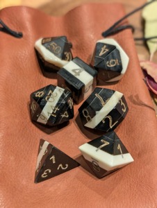 Dado de Hueso de Diseño Personalizado, Dados Poliédricos de Hueso Personalizados para Juegos de Rol de Mesa, Artículo de Fabricación de Accesorios Profesionales para Juegos - Product Image 6