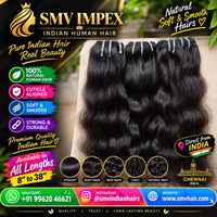 Rambut Manusia India Raw Body Wave, 100% Ekstensi Rambut Manusia untuk Menyambung, Kutikula Tertata Rapi, Tekstur Alami India