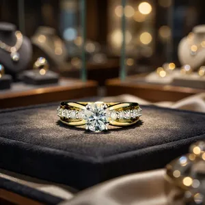 Luxury <b>18K</b> <b>Gold</b> Lab Grown Diamond Brilliant Cut Solitaire Engagement <b>Ring</b> IGI Certified Pav Stone Band for Women Elegant - Product Image 6