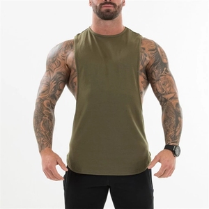 Débardeur décontracté en coton et bambou tricoté pour homme avec motif ajouré – Effet délavé, séchage rapide, respirant, idéal pour la course et le fitness - Product Image 5