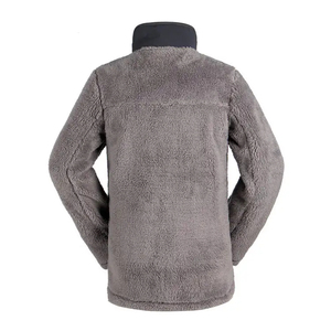 Custom Design Sherpa Polar Fleece <b>Bomber</b> <b>Jacket</b> Streetwear Waterproof Reversible High Street Style Winter Polar Fleece <b>Jacket</b> - Product Image 2