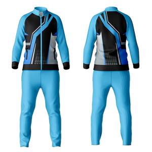 Survêtement de football intégral zippé pour grandes tailles, personnalisable avec nom et logo, manches longues, pantalon, tailles étendues disponibles - Product Image 4