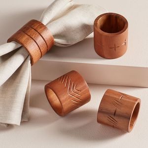 Wooden Indian <b>Wedding</b> Napkin Holder & <b>Tissue</b> Stand with Durable Round Design - Product Image 3
