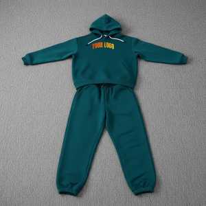 Ropa Sostenible, Conjunto Deportivo Personalizado de Felpa Holgada de 420 g/m², 100 % Algodón, Pantalones Deportivos de Lujo, Sudadera con Cierre, Conjunto Deportivo para Hombre - Product Image 1