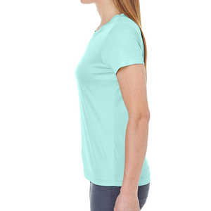 Camiseta Verde Menta Lisa Unisex de Algodón Suave, Cuello Redondo, Manga Corta, Informal, para Uso Diario, Básica - Product Image 3