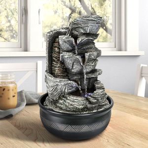 Fontana da Tavolo per Interni da 15,7 Pollici con Luci LED e Pompa - Product Image 4