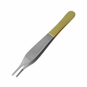 Top Quality Adson Toothed Forceps Steel Half Gold Surgical Adson Tissue Forceps For General Surgery Use By <b>Blush</b> Surgical - Product Image 4